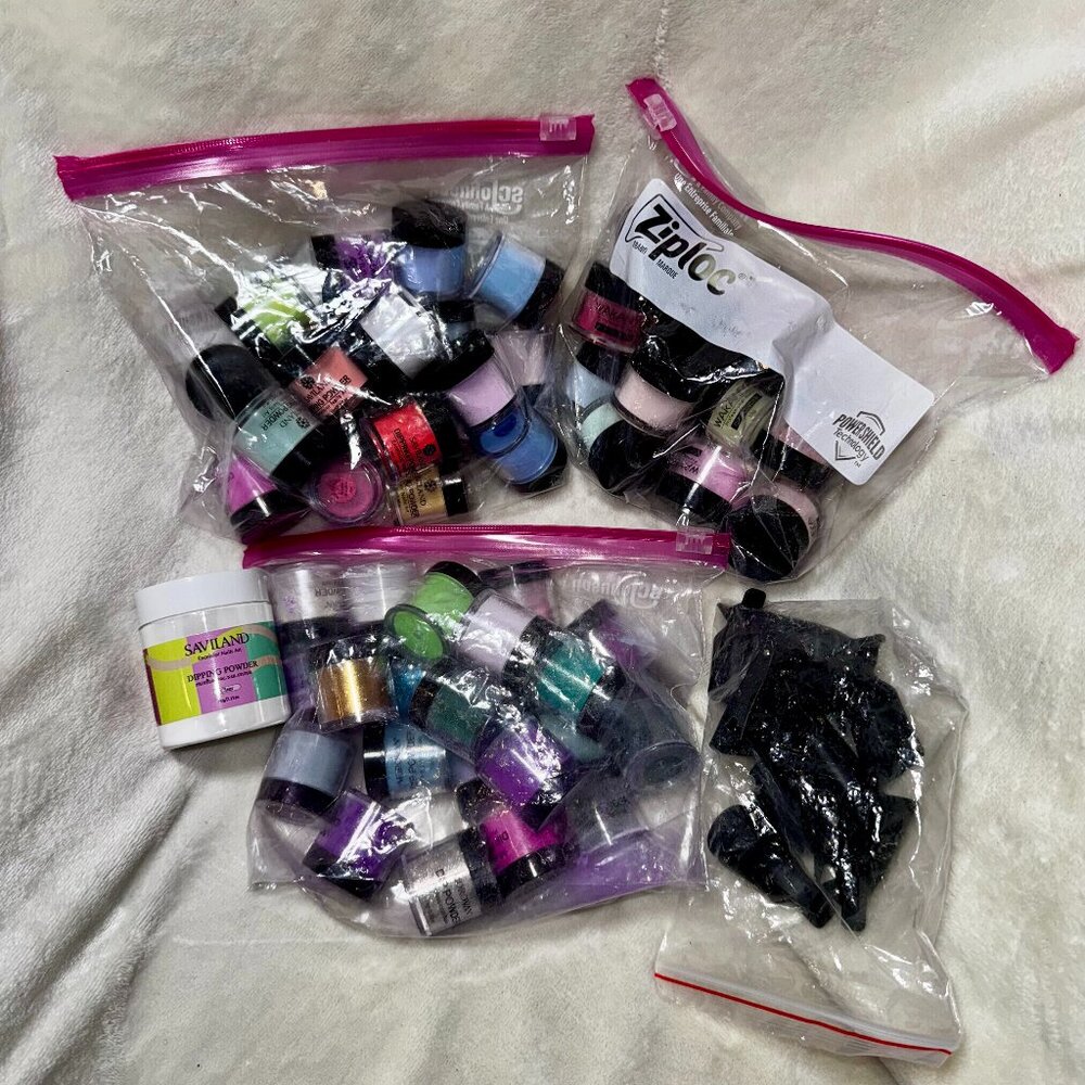 💅 Massive Dip Powder Starter Kit • 50+ Colors + Tools + Peppi Cup